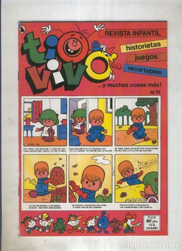 Comics : Tio Vivo tercera epoca (1985) numero 21 (numerado 6 en trasera) - Varios