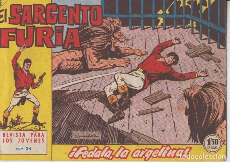 C&oacute;mics: Bruguera: El Sargento Furia numero 34: Fedala, la argelina - Escandell