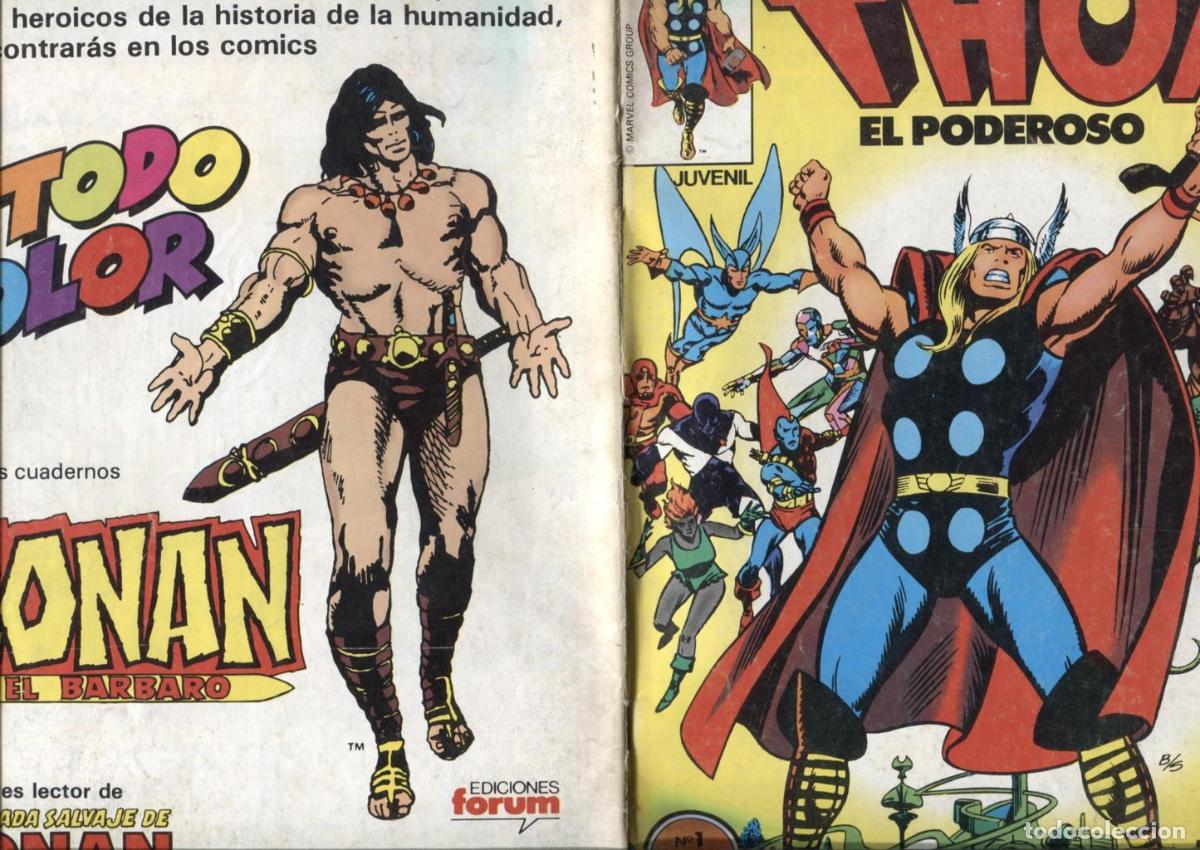 Comics: Thor el poderoso volumen 1 numero 01: (numerado 2 en trasera) - varios