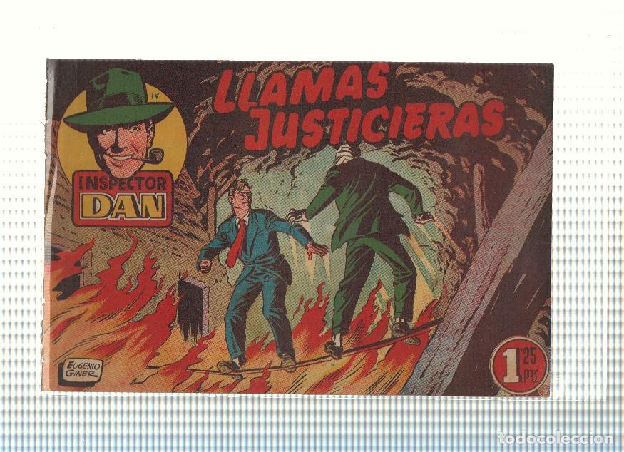 Comics: Inspector Dan, original de Bruguera numero 15: Llamas justicieras - Eugenio Giner