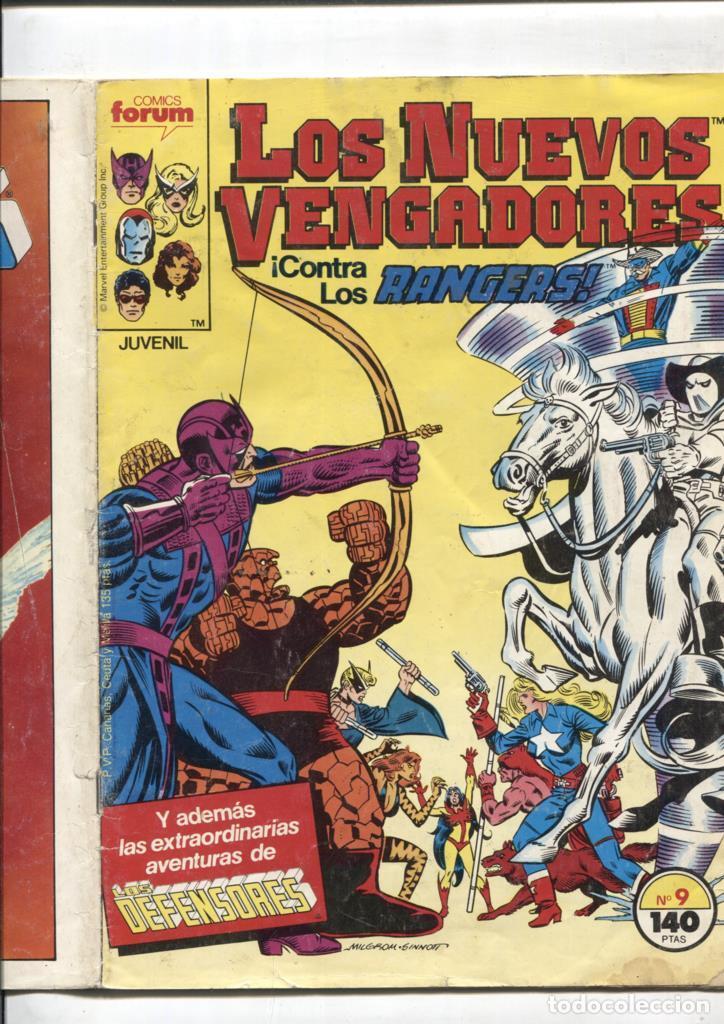 Comics: Los Nuevos Vengadores volumen 1 numero 09: Contra los Rangers (numerado 1 en trasera) - varios