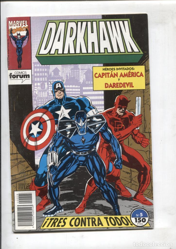 C&oacute;mics: Darkhawk numero 05: Capitan America y Daredevil - Varios - Foto 1