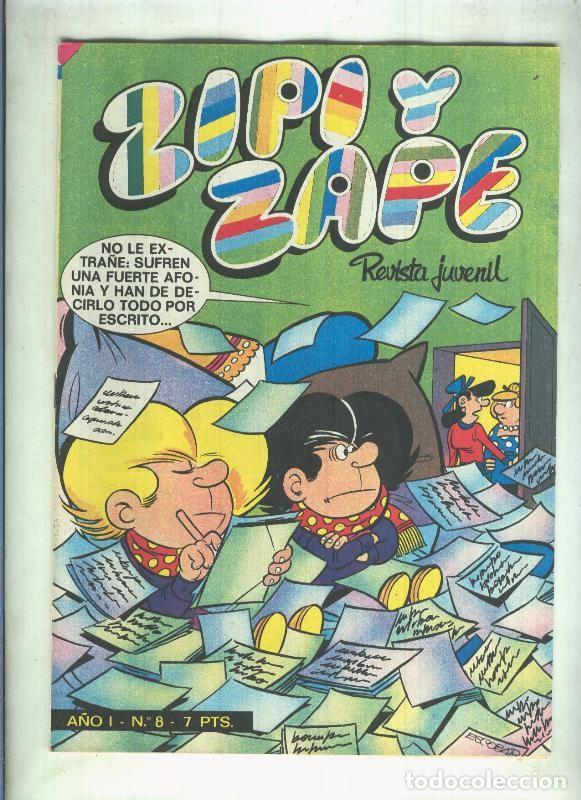 C&oacute;mics: Zipi y Zape revista semanal numero 008 (poster central de Pepe Gotera y Otilio) - varios