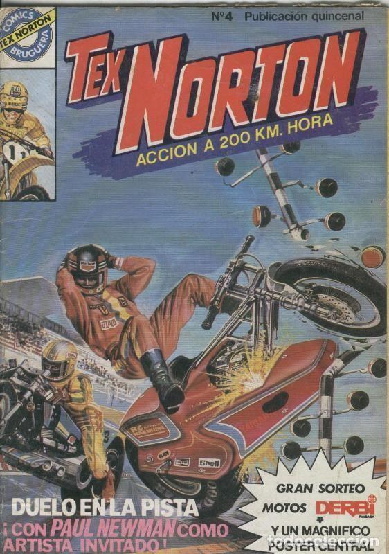 Comics: Tex Norton numero 04: falta trozo roto hoja trasera y no conserva el poster central - Forns