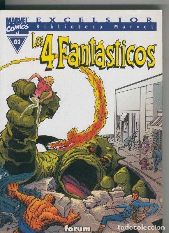 Comics: Biblioteca Marvel Excelsior : Los 4 Fantasticos numero 00-1: Los 4 fantasticos - Jack Kirby-John Bus