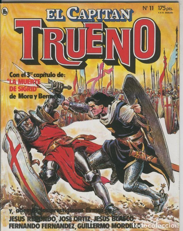 Comics : El Capitan Trueno revista numero 11; La muerte de Sigrid - Varios