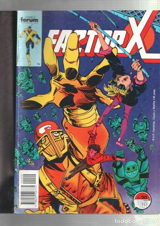 C&oacute;mics: Factor X numero 20: Si debo morir (numerado 3 en trasera) - Varios - Foto 1
