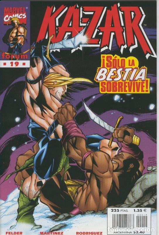 Comics: Planeta: Ka-zar volumen 1 numero 19: Solo la bestia sobrevive - Felder-Martinez-Rodriguez