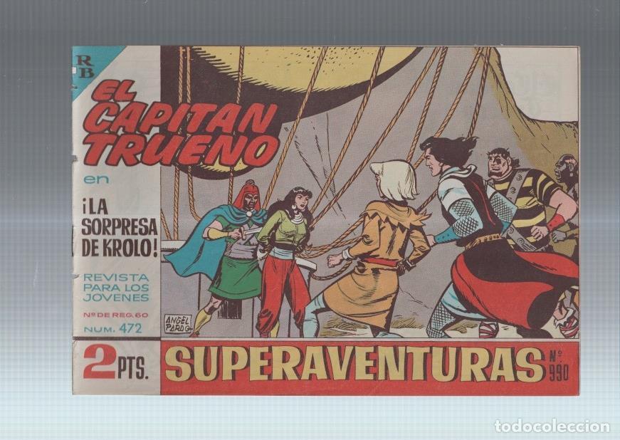 Comics : El Capitan Trueno original numero 472: La sorpresa de Krolo (numerado 2 en trasera) - Angel Pardo