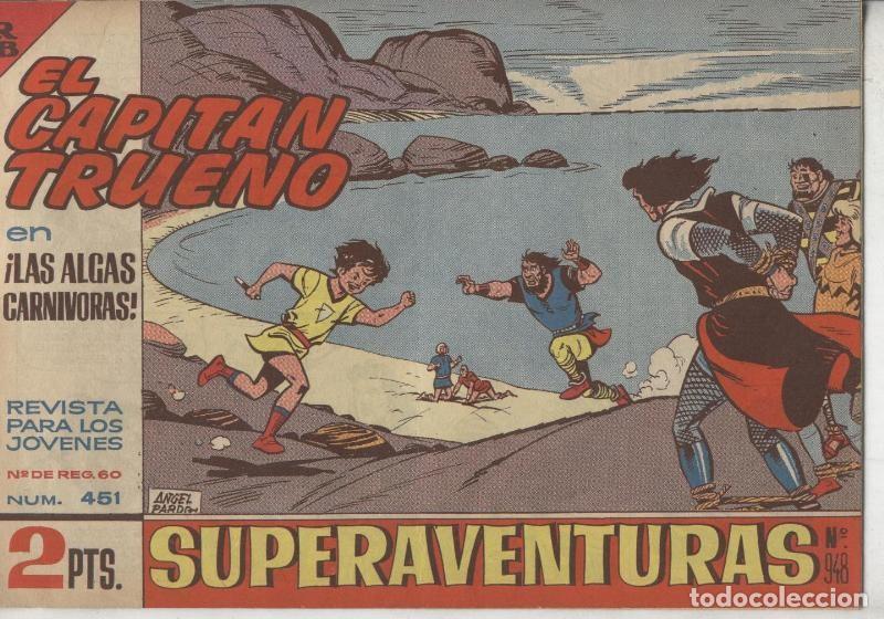 Comics: El Capitan Trueno original numero 451: las algas carnivoras (numerado 2 en trasera) - Angel Pardo