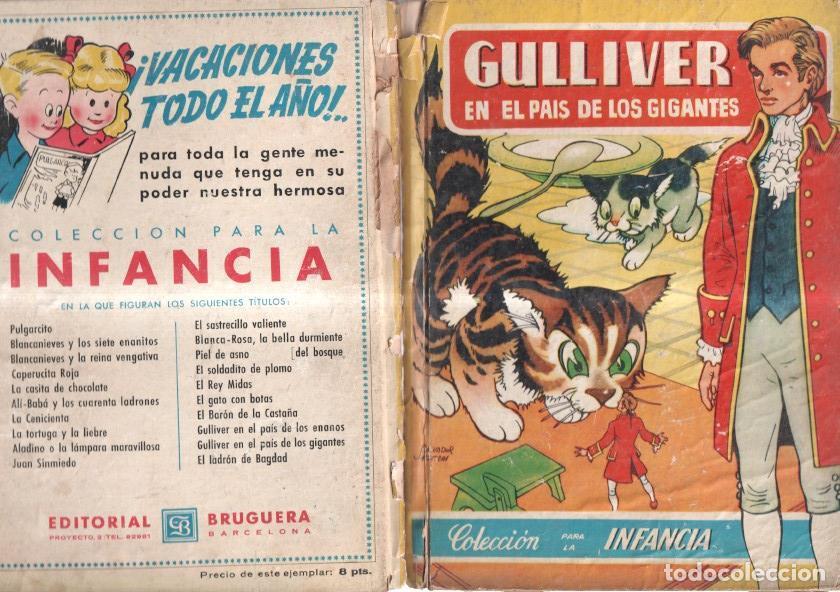 Comics: Coleccion Infancia: Gulliver en el pais de los gigantes (cubierta mal estado) - varios