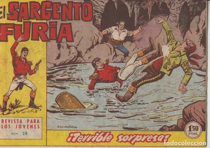 Comics: Bruguera: El Sargento Furia numero 28: Terrible sorpresa - Escandell
