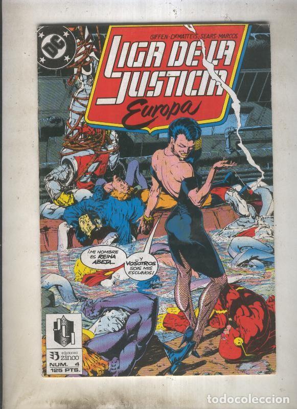Comics: Liga de la Justicia Europa numero 04 (numerado 3 en trasera) - Varios