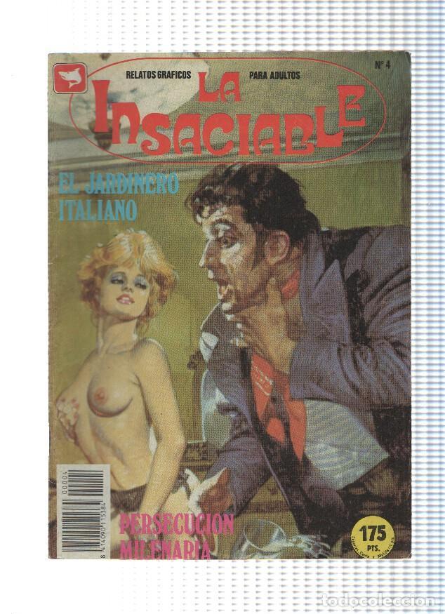 Comics : LA INSACIABLE, Numero 04: El Jardinero Italiano / Persecucion Milenaria (Zinco 1991) - Varios