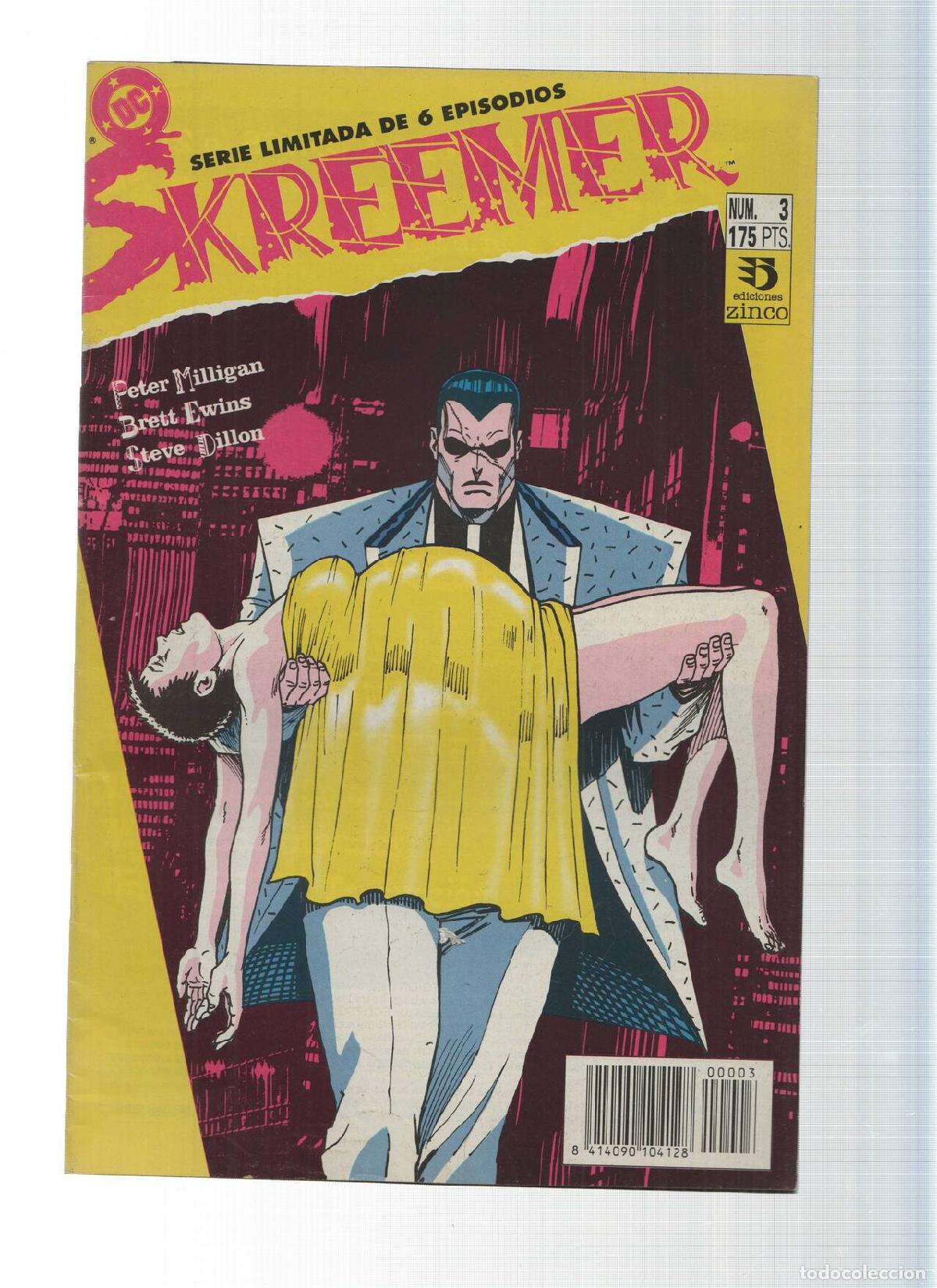 Comics: SKREEMER, Numero 03 de 06: Mujer a Mujer, Hombre a Hombre - Peter Milligan (Zinco 1992) - Peter Mill