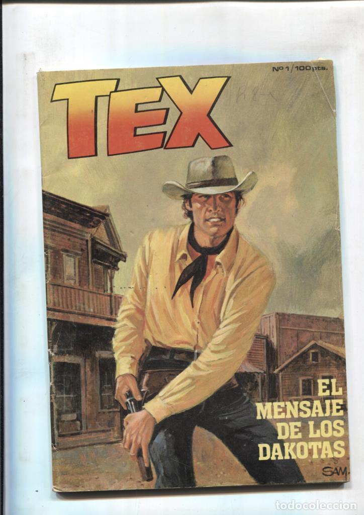 Fumetti: Tex primera serie numero 01: El mensaje de los Dakotas (numerado 2 en interior) - Bonelli