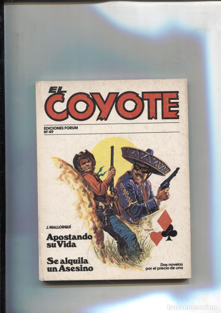 Comics: Forum: El Coyote, edicion 1983 numero 49: Apostando su vida y Se alquila un asesino - Jose Mallorqui