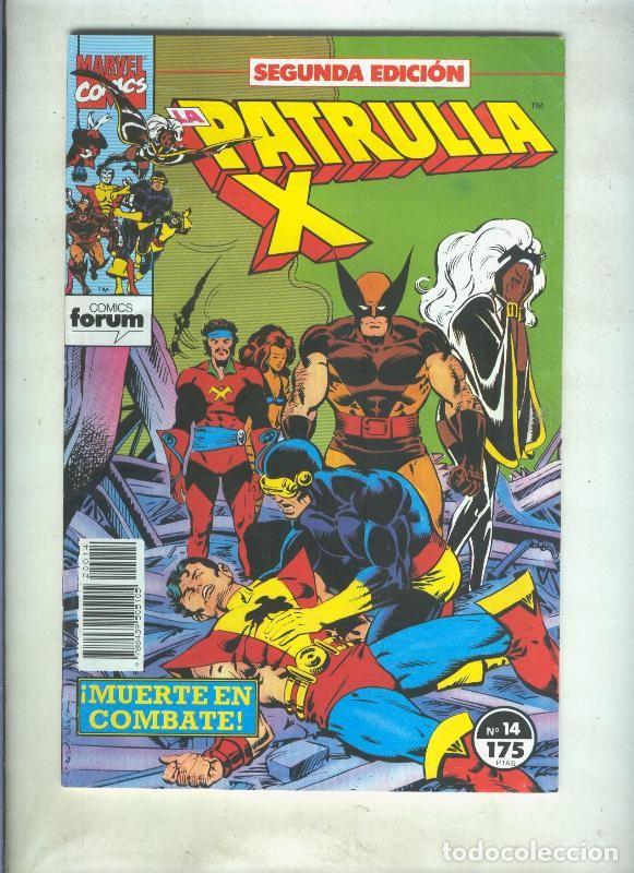 Comics : La Patrulla X volumen 1 segunda edicion numero 14 (numerado 2 en trasera) - varios