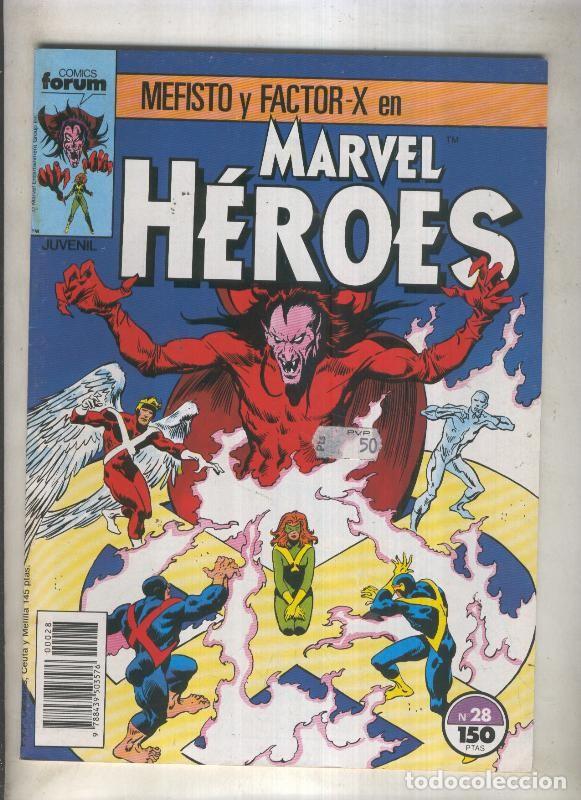 C&oacute;mics: Marvel Heroes numero 28: Mefisto y Factor X (numerado 4 en trasera) - Varios - Foto 1