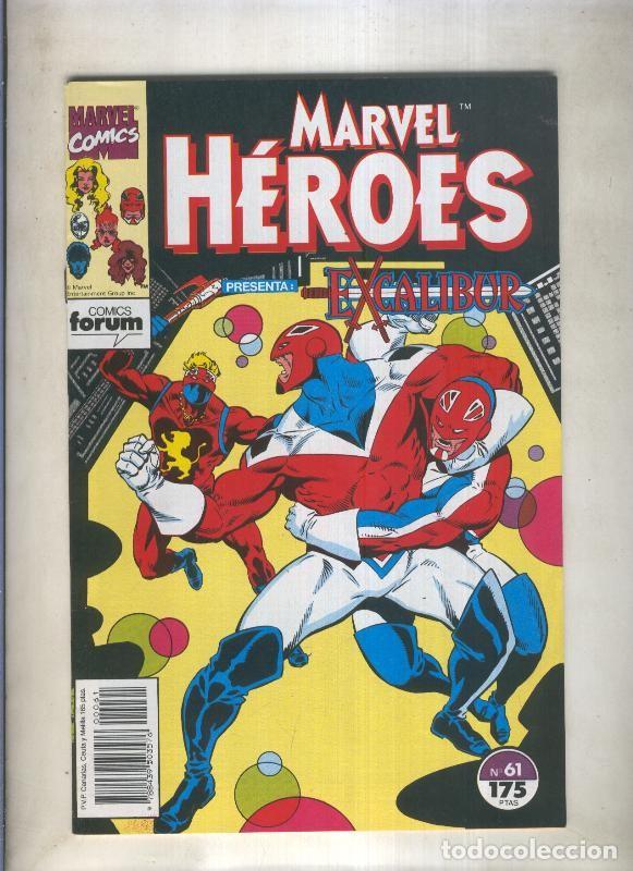 C&oacute;mics: Marvel Heroes numero 61: Excalibur (numerado 1 en trasera) - Varios - Foto 1