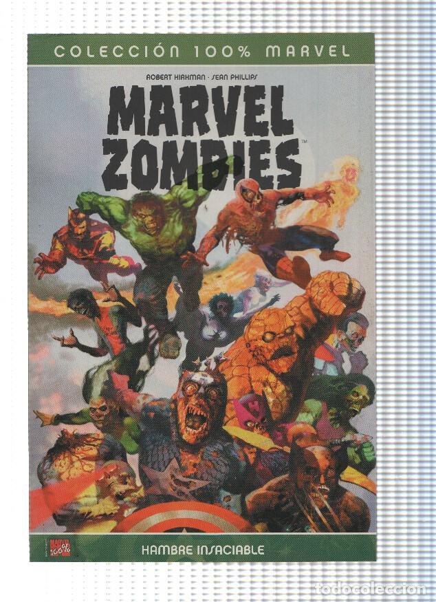 C&oacute;mics: Coleccion 100% MARVEL: MARVEL ZOMBIES: HAMBRE INSACIABLE (Panini 2007) - Robert Kirkman - Foto 1