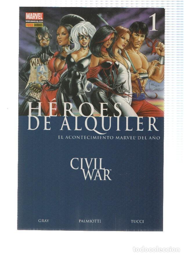 Comics: HEROES DE ALQUILER, Numero 01: Civil War - Justin Gray (Panini 2008) - Justin Gray