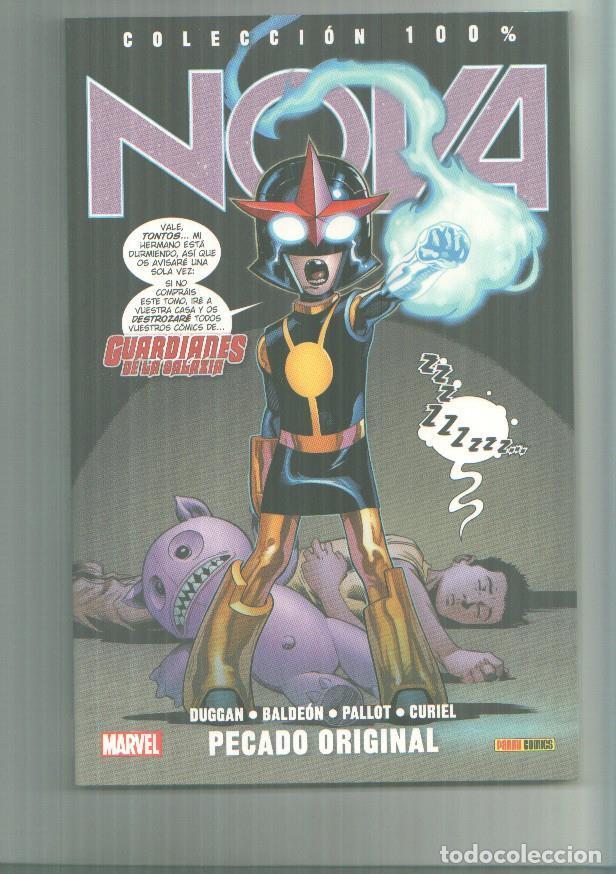 Comics: Panini: Coleccion 100%: Nova numero 4: Pecado original - Duggan, Baldeon, Pallot, Curiel