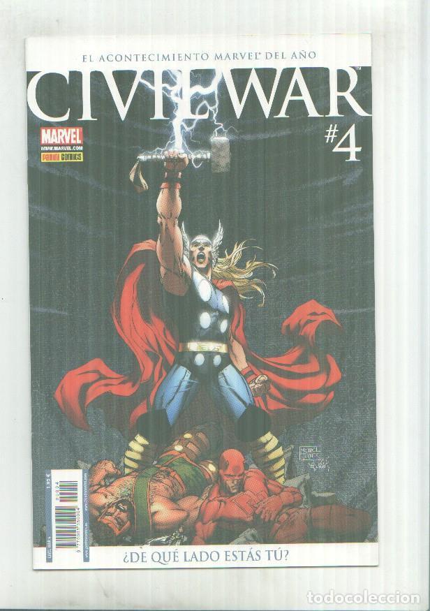 Fumetti: Panini: Civil War a&ntilde;o 1 numero 04 - varios