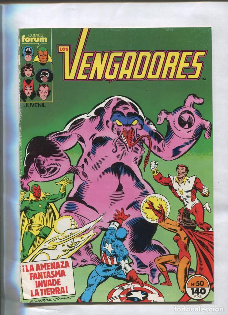 Comics: Los Vengadores volumen 1 numero 050: La luz del cohete es roja - varios