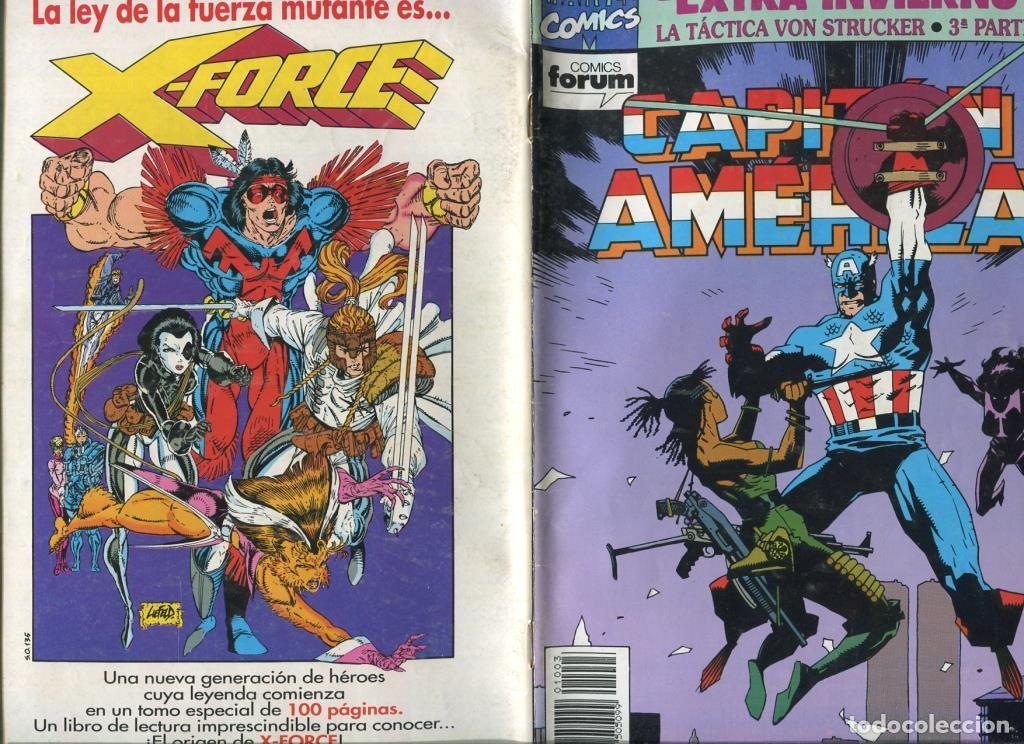 Comics: Capitan America: Extra invierno 1992 (grapa sacada por indicio de oxido) - varios