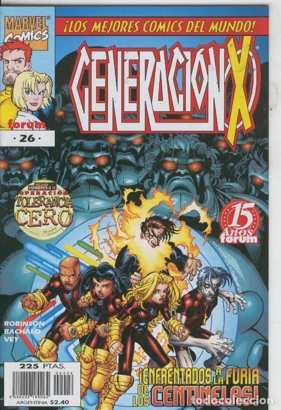 Comics : Generacion X volumen 2 numero 26: (papel algo acartonado por haber estado en lugar humedo) - Varios