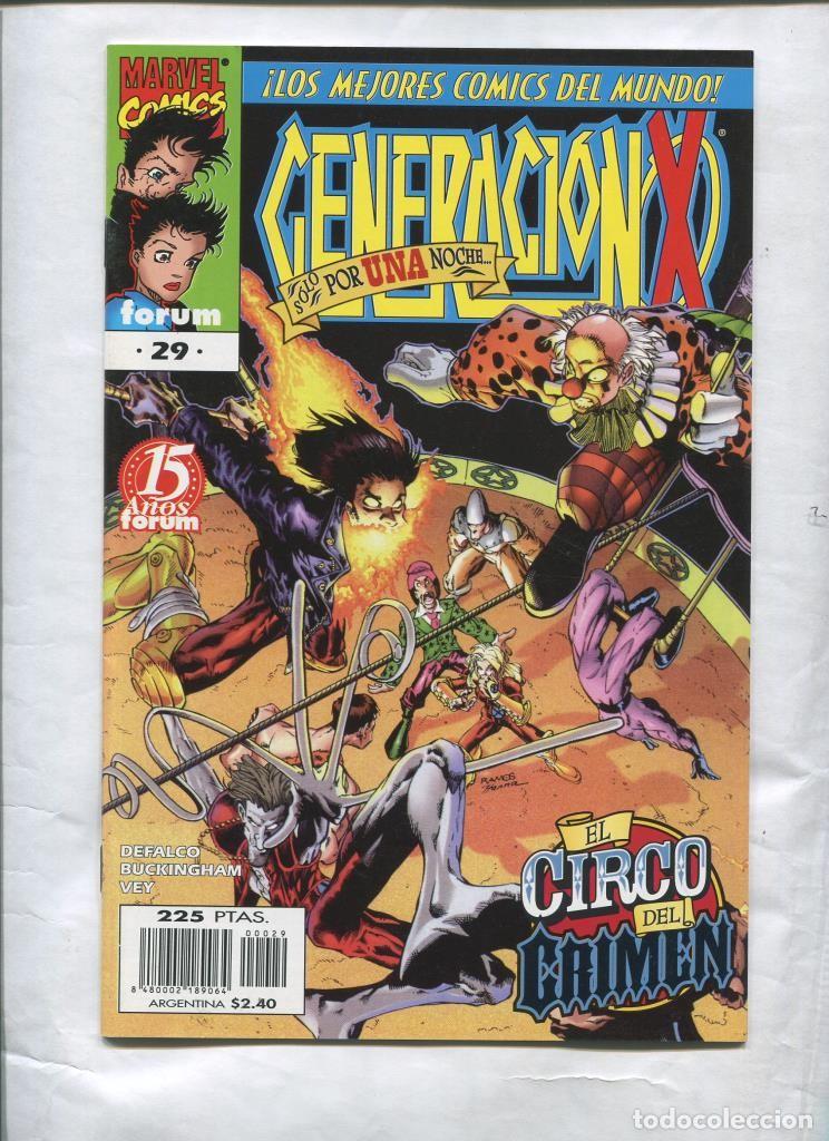 Comics : Generacion X volumen 2 numero 29: (papel algo acartonado por haber estado en lugar humedo) - Varios