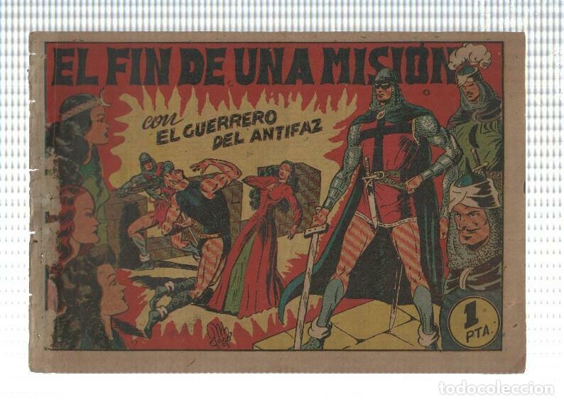 Comics: Original de la Valenciana: El Guerrero del Antifaz numero 063 (valor de 1 pta), aviejado - Manuel Ga