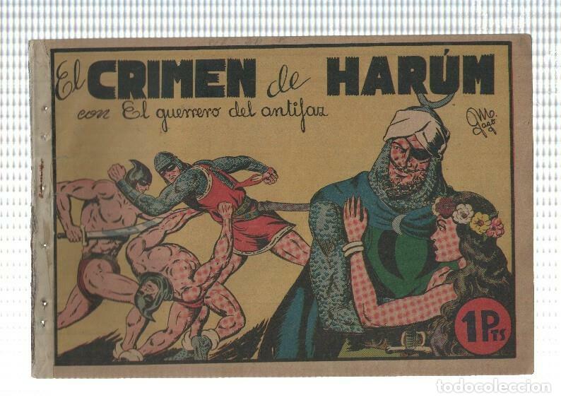 Comics : Original de la Valenciana: El Guerrero del Antifaz numero 026 (valor de 1 pta), aviejado - Manuel Ga