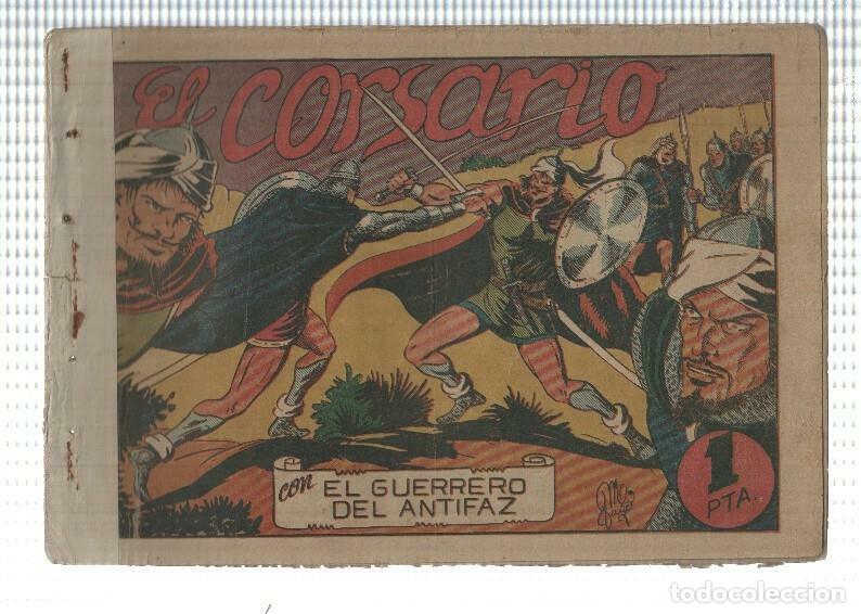 Comics: Original de la Valenciana: El Guerrero del Antifaz numero 064 (valor de 1 pta), aviejado - Manuel Ga