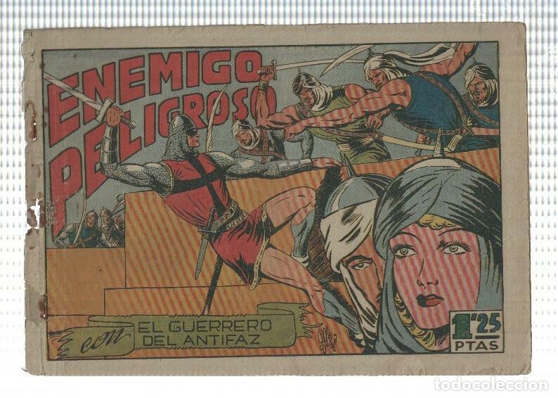 Fumetti: Original de la Valenciana: El Guerrero del Antifaz numero 071 (valor de 1,25 pta), aviejado - Manuel