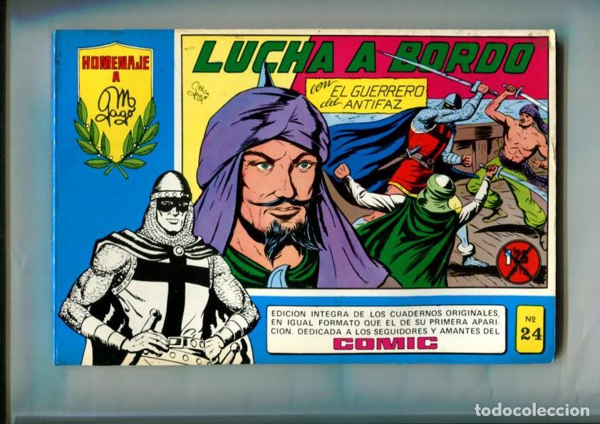 Comics: El Guerrero del Antifaz tomo azul numero 24 (AVIEJADO Y CON HUELLAS HUMEDAD) - Manuel Gago