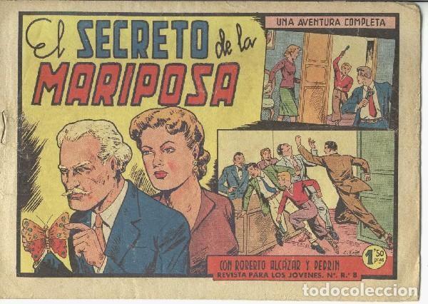 Comics : Roberto Alcazar numero 0361: El secreto de la mariposa - Va&ntilde;o