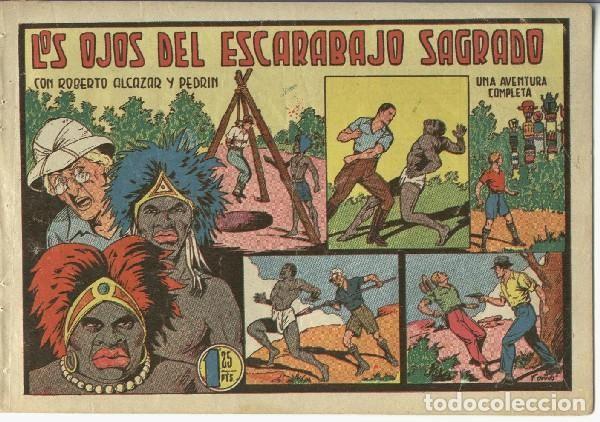 Comics: Roberto Alcazar numero 0187 de 1,25 pts: los ojos del escarabajo sagrado (numerado 1 en trasera) - V
