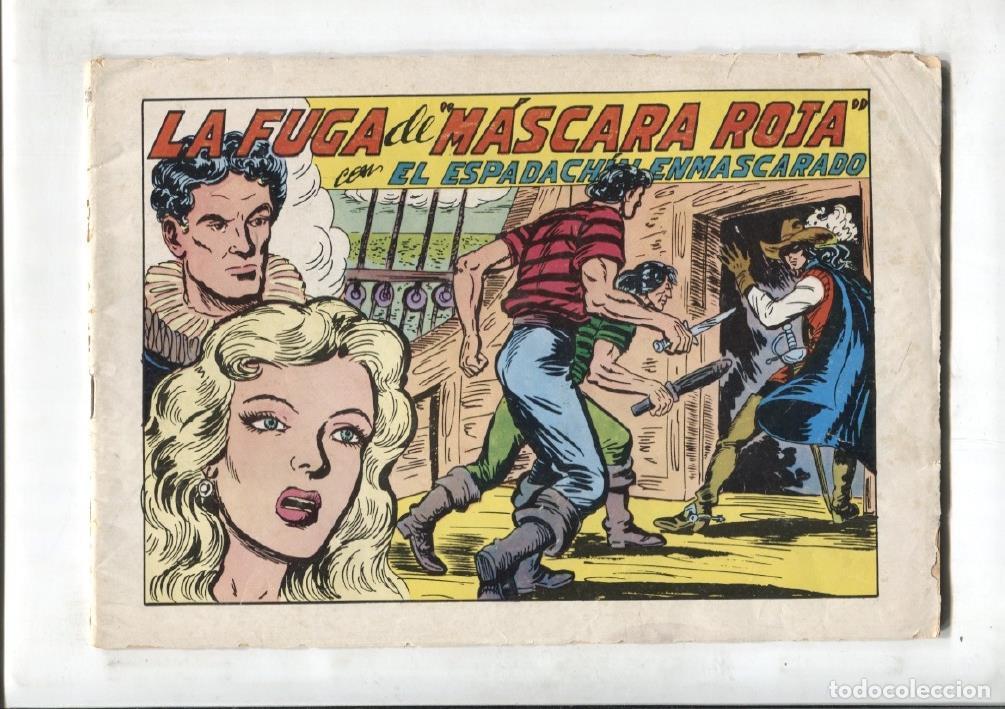 Comics: El Espadachin Enmascarado 3 en 1 numero 63: La fuga de Mascara Roja (mal estado, aviejado) - Manuel