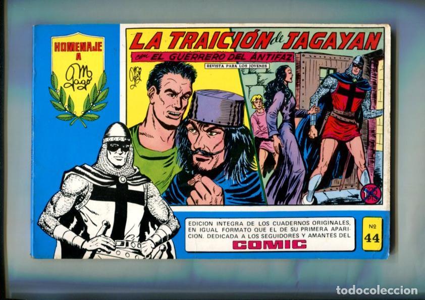 Comics: El Guerrero del Antifaz tomo azul numero 44 (AVIEJADO Y CON HUELLAS HUMEDAD) - Manuel Gago
