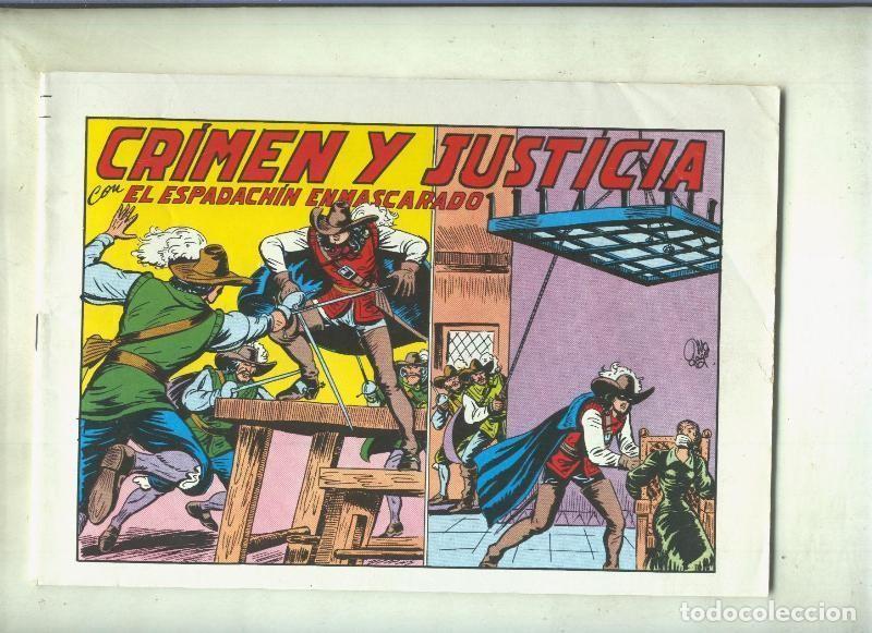 Comics: El Espadachin Enmascarado tres en uno numero 19: Crimen y justicia - Manuel Gago