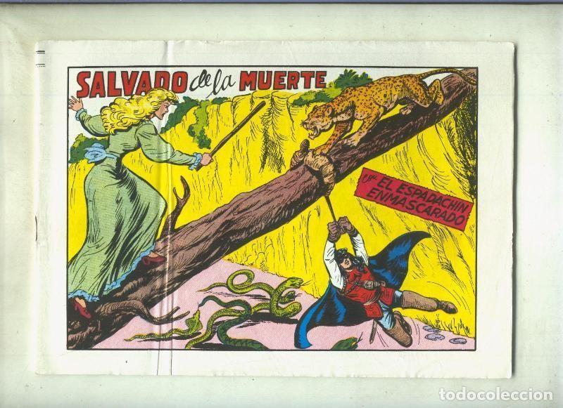 C&oacute;mics: El Espadachin Enmascarado tres en uno numero 38: Salvado de la muerte - Manuel Gago