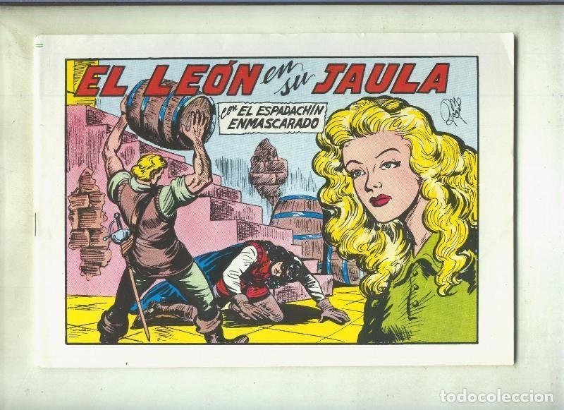 Comics: El Espadachin Enmascarado tres en uno numero 43: El leon en su jaula - Manuel Gago