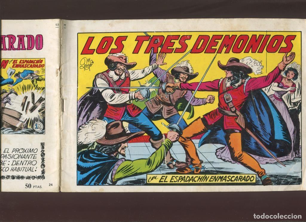 Comics : El Espadachin Enmascarado 3 en 1 numero 24: Los tres demonios - Manuel Gago