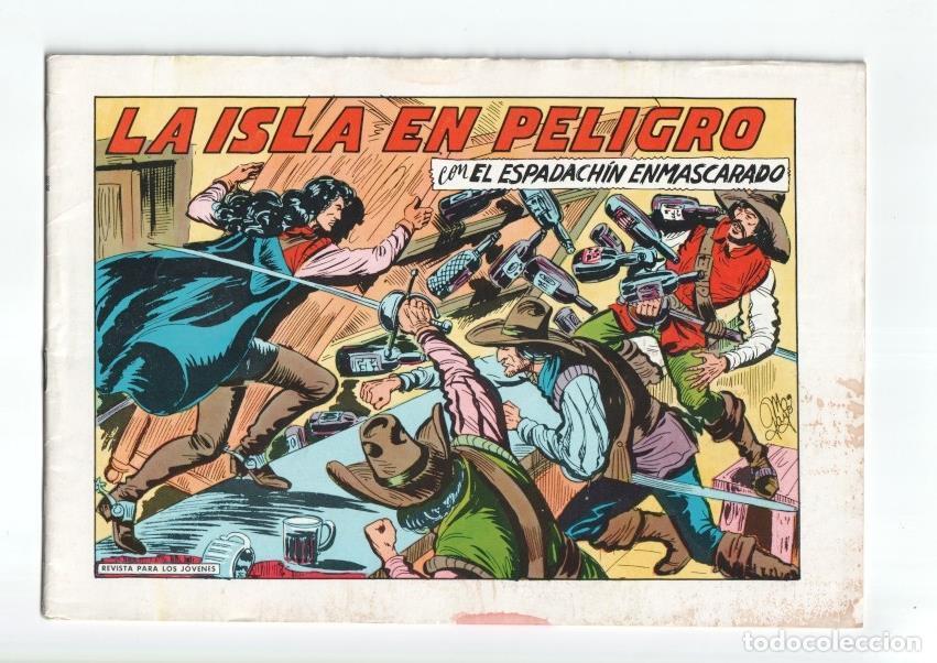 C&oacute;mics: Valenciana: El Espadachin Enmascarado 3 en 1 numero 82: La isla en peligro - Manuel Gago