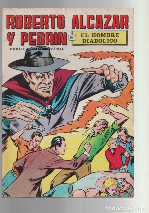 C&oacute;mics: Roberto Alcazar y Pedrin color, numero 001: El hombre diabolico (numerado 1 en trasera) - Va&ntilde;o