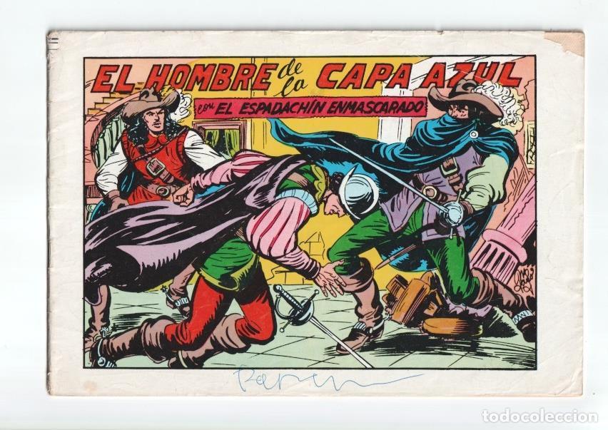 Comics: Valenciana: El Espadachin Enmascarado 3 en 1 numero 57: El hombre de la capa azul - Manuel Gago