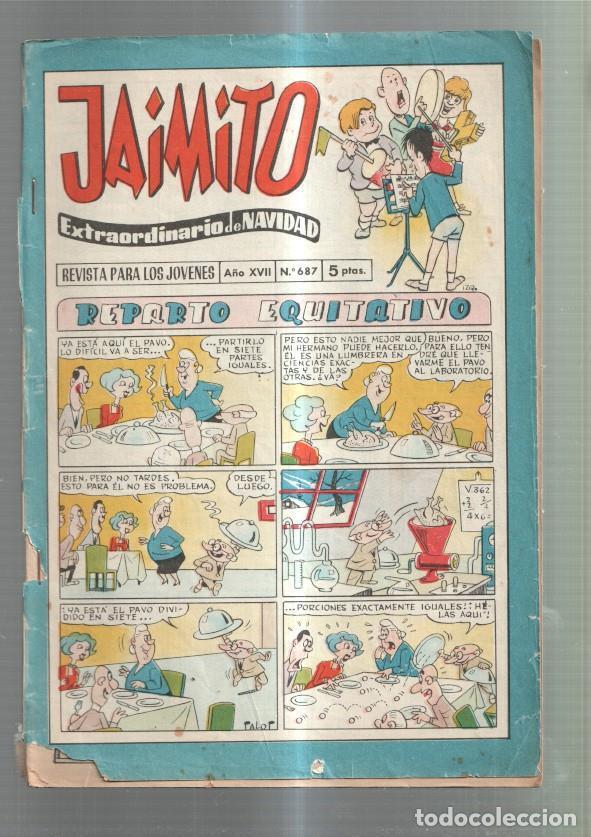 Comics: Jaimito numero 0687: extra navidad (peque&ntilde;os rotos en cubierta segun imagen) - varios
