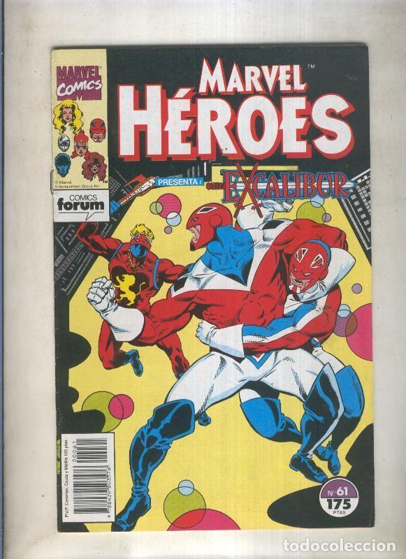 C&oacute;mics: Marvel Heroes numero 61: Excalibur (numerado 4 en trasera) - Varios - Foto 1